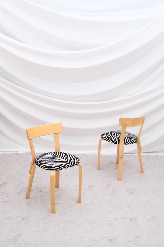 Alvar Aalto Artek 69 -tuolit, 2 kpl saatavilla