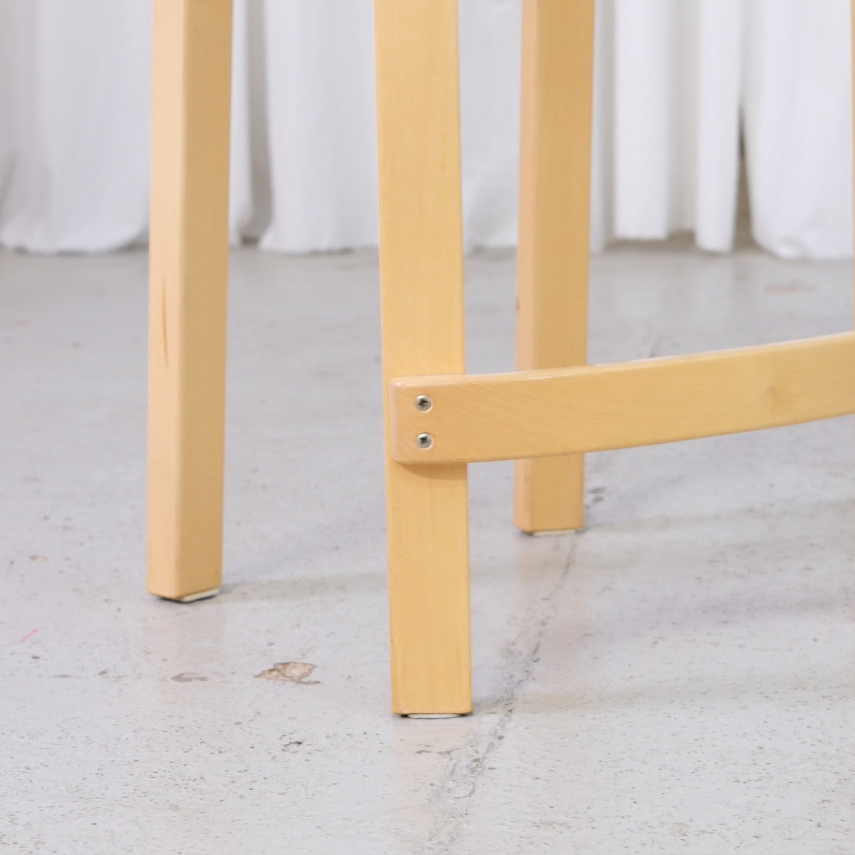 Artek K65 Bar Stool in Birch and White Laminate