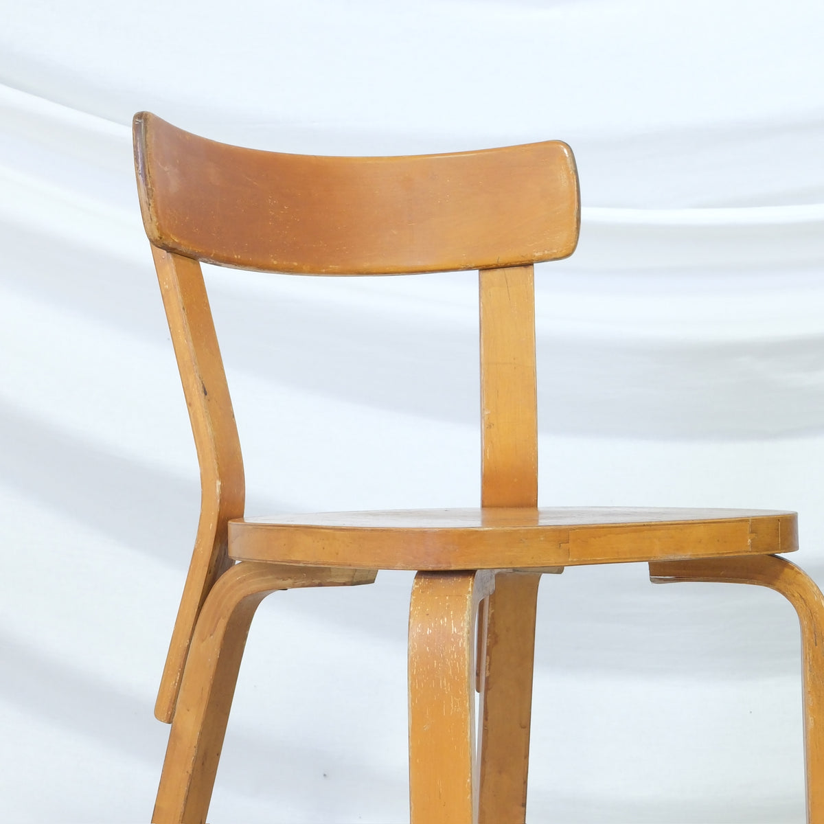 Alvar Aalto Chair 69 for Artek, 1950s Finger Joint Chairs