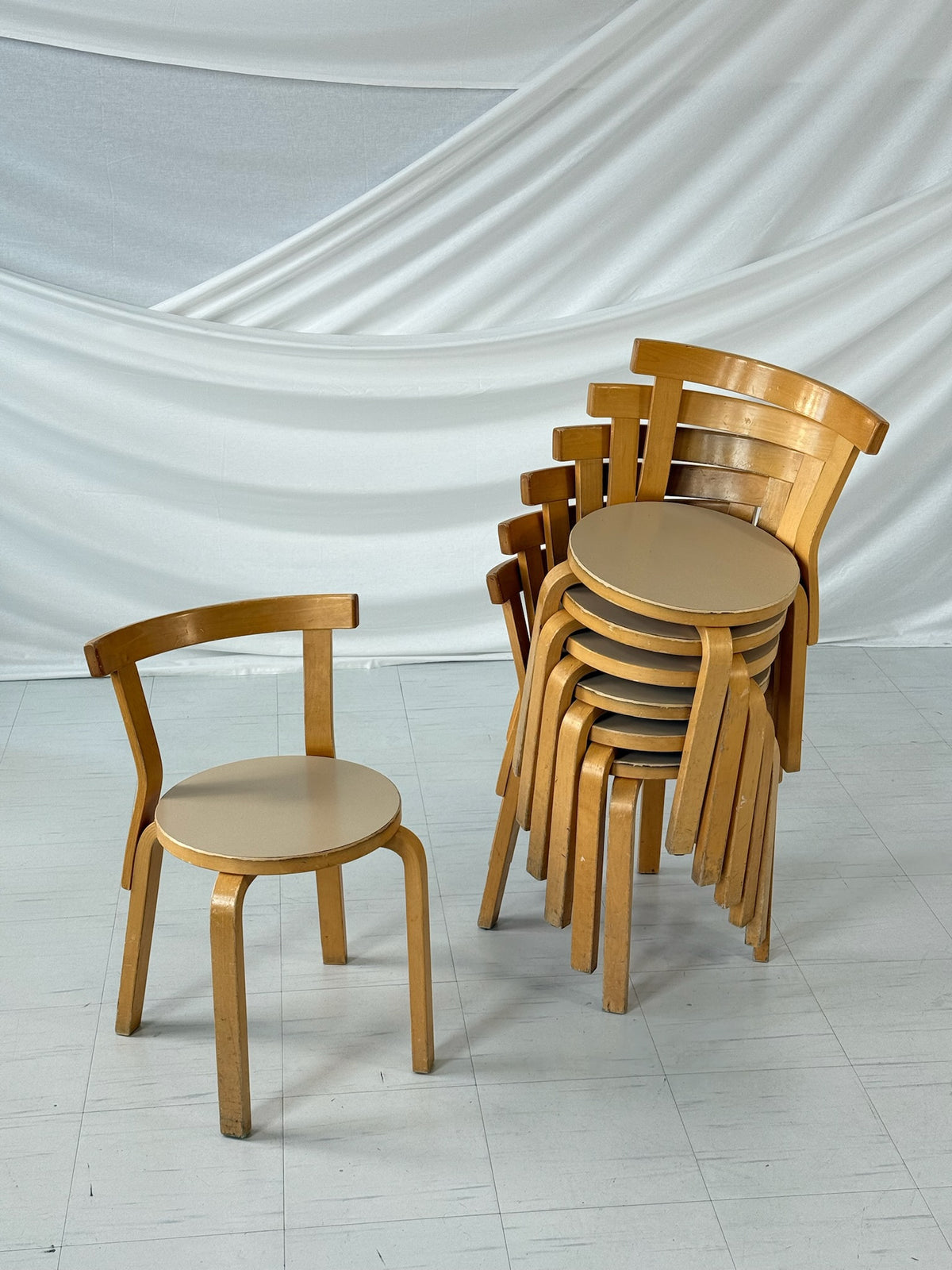 Artek 68 "Latte" Chair by Alvar Aalto