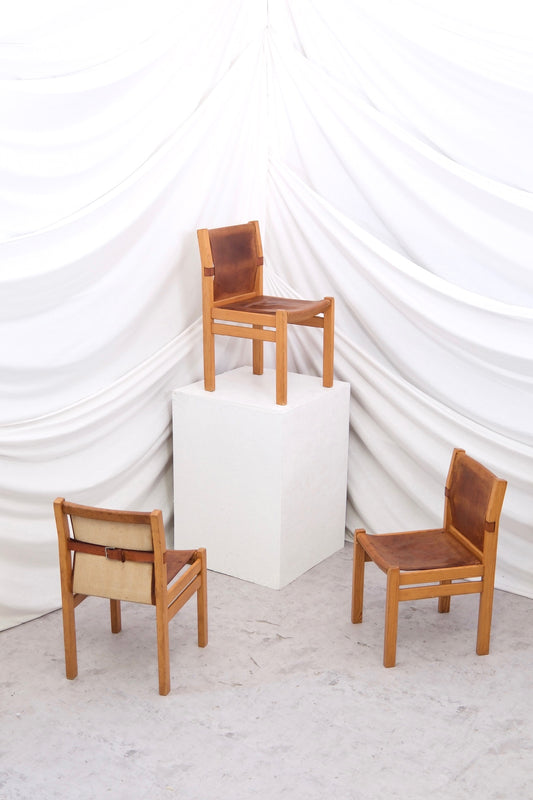 Artek Safari ruokapöydän tuolit – Pirkko Stenroos, 1950-luku, 3 kpl
