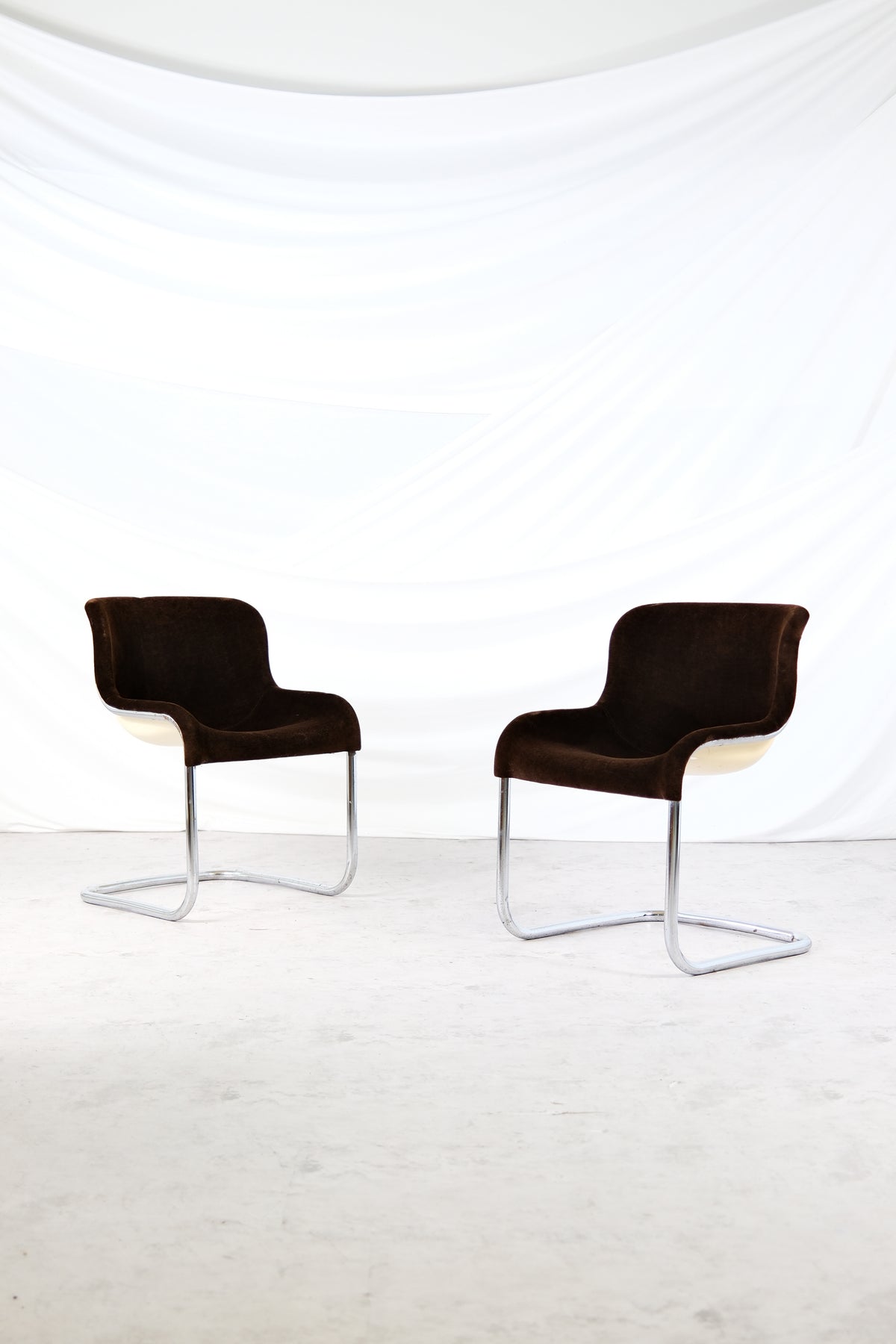 Elefantti Chairs by Esko Pajamies, Asko Finland, 1970s (brown)