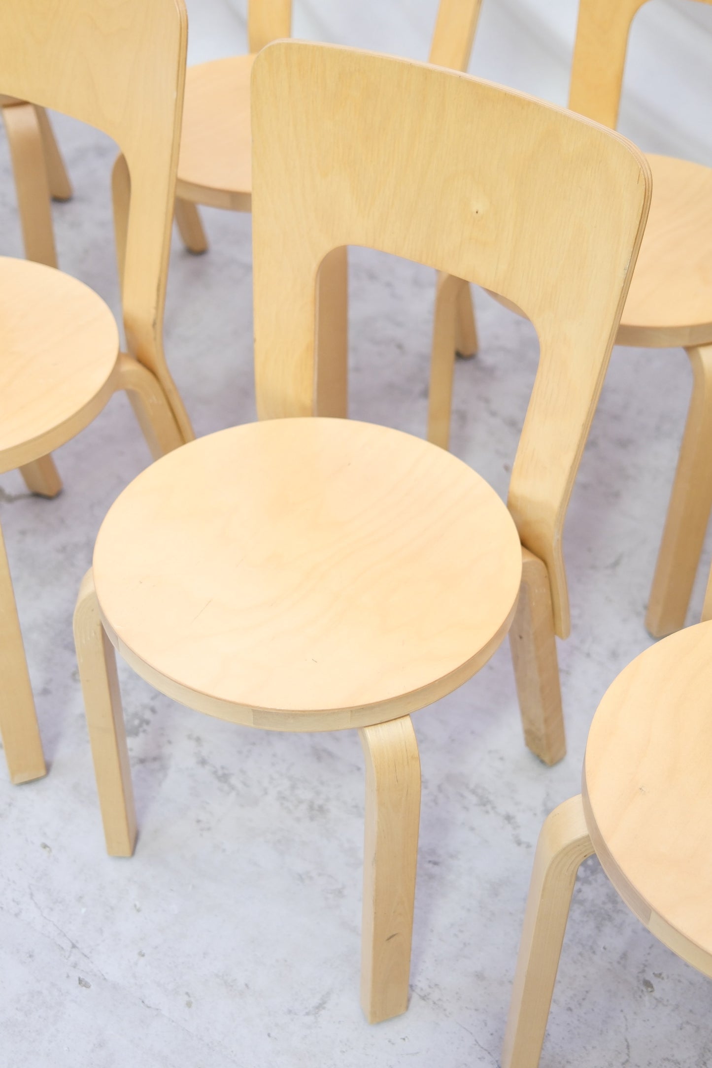 Vintage Artek 66 -tuolit, 8 kpl