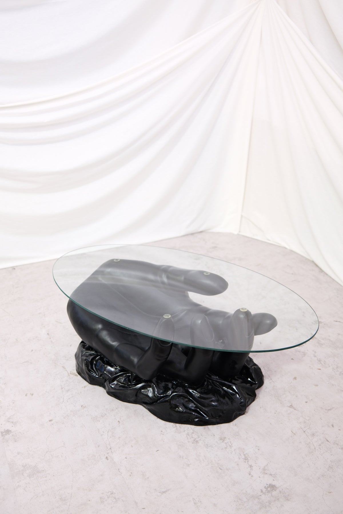 Vintage Sculptural Hand Coffee Table