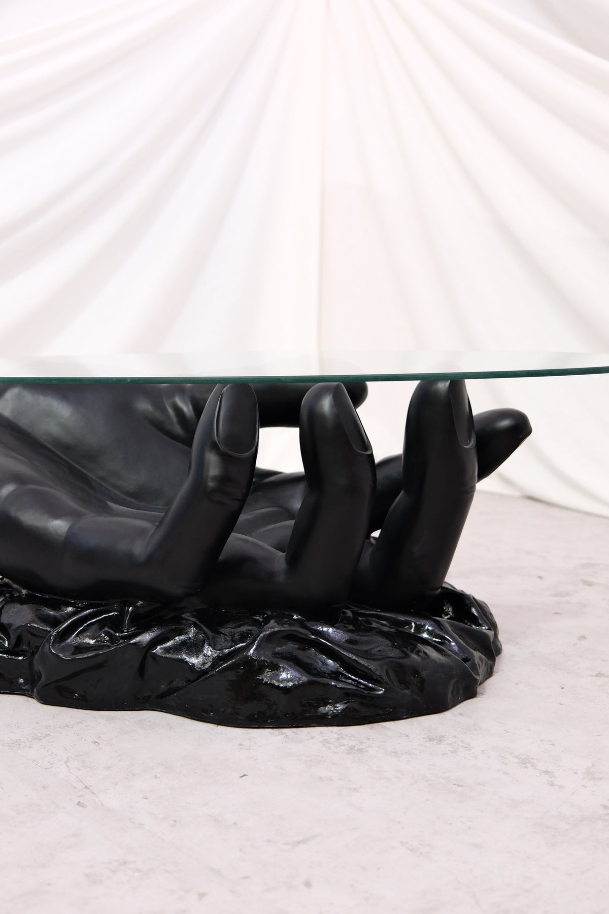 Vintage Sculptural Hand Coffee Table