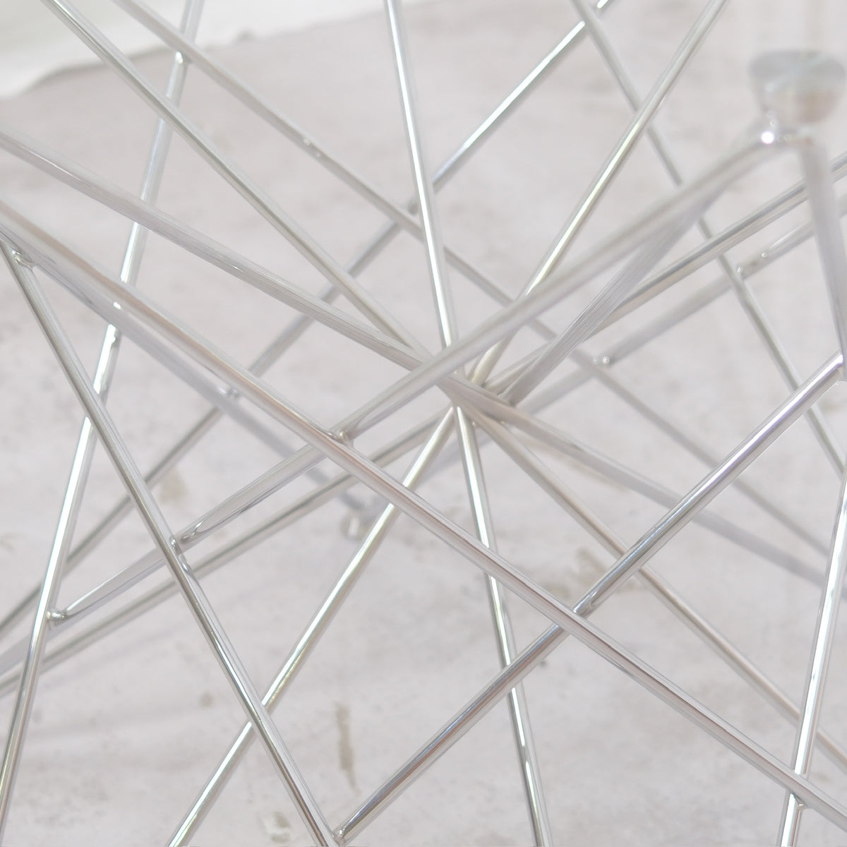 Vintage Bonaldo Round Dining Table – Glass Top 160 cm
