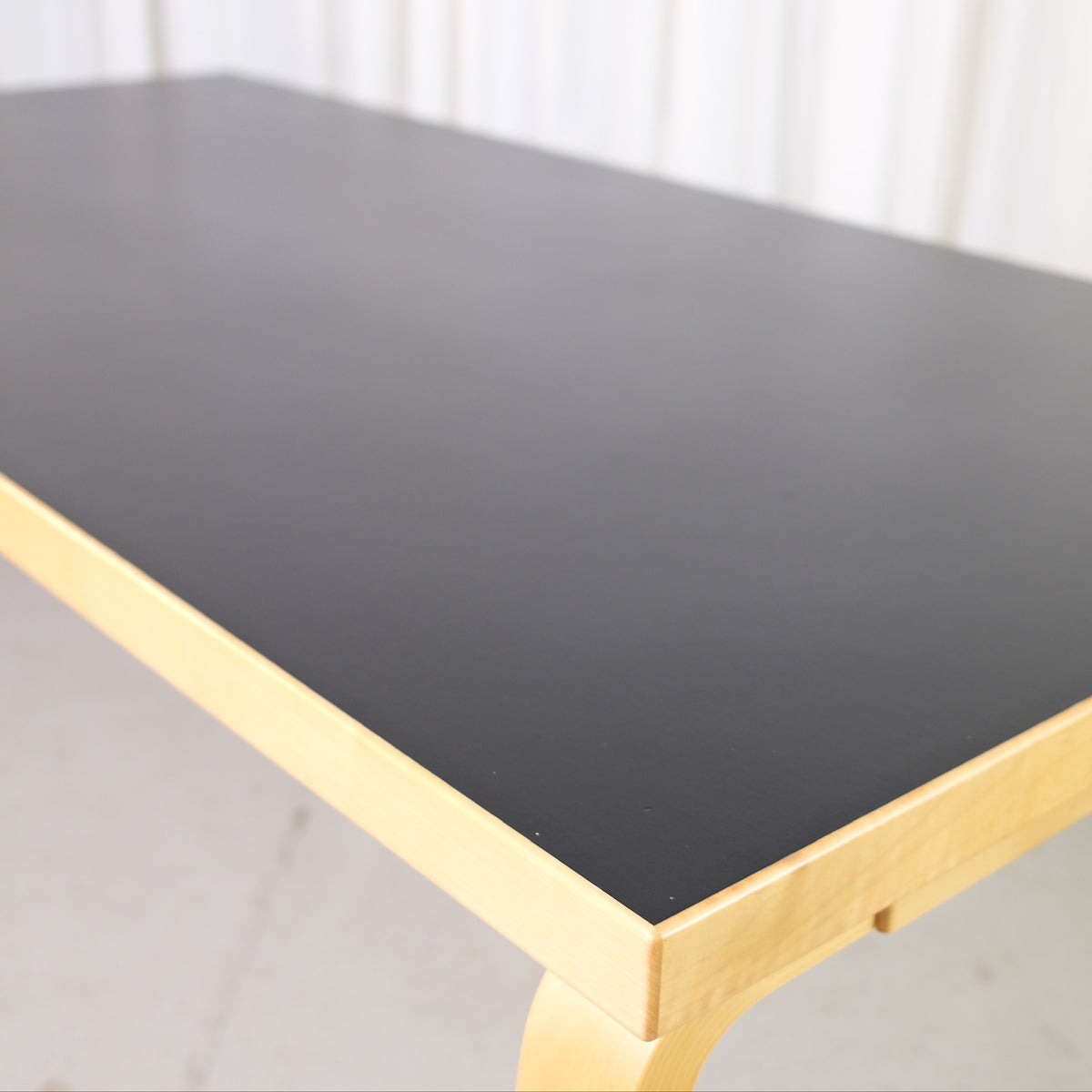 Artek Table 83 in Black Linoleum by Alvar Aalto