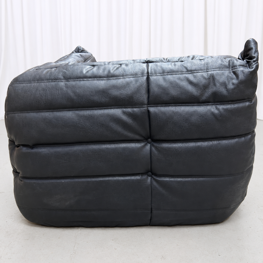 Ligne Roset Togo -sohvaryhmä, musta nahka