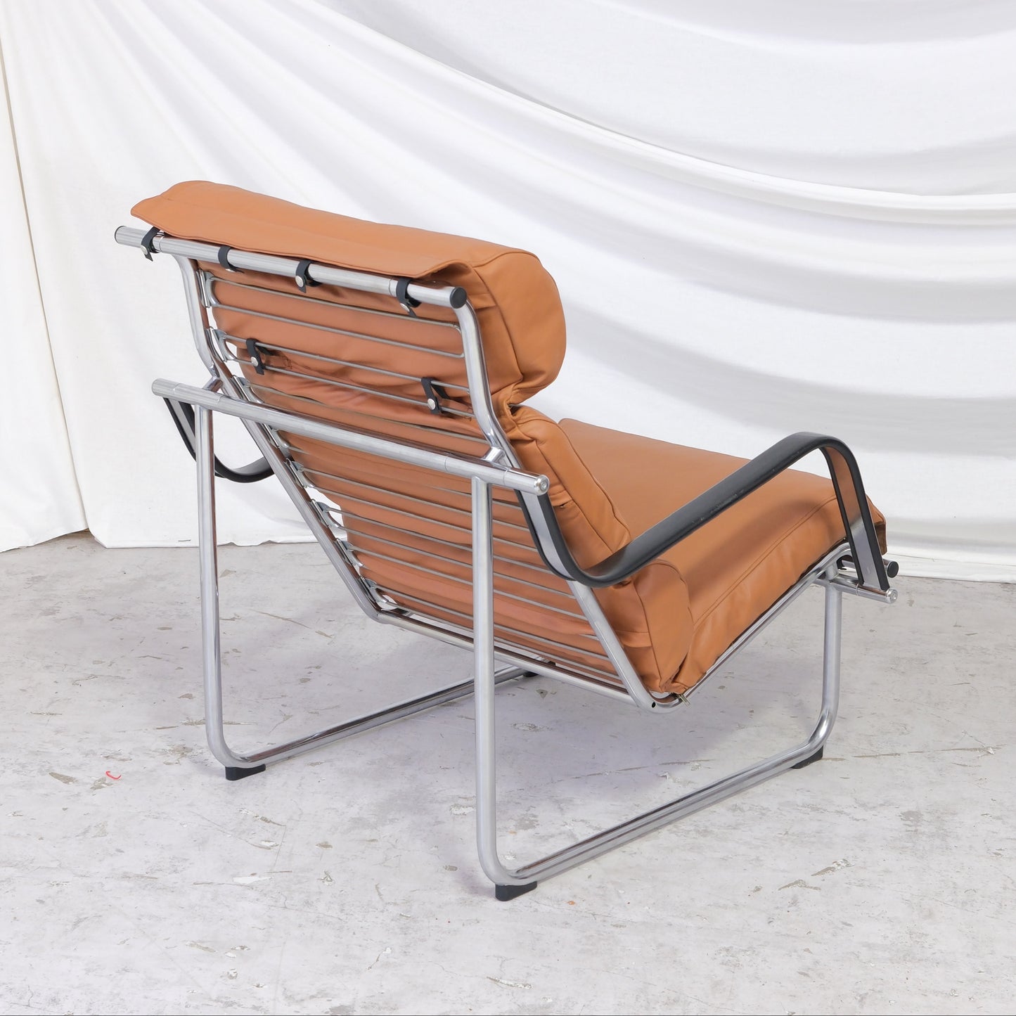 Yrjö Kukkapuro Remmi Lounge Chair in Brown Leather