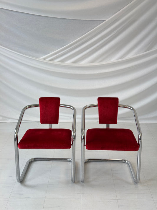 Vintage kromiset uloketuolit