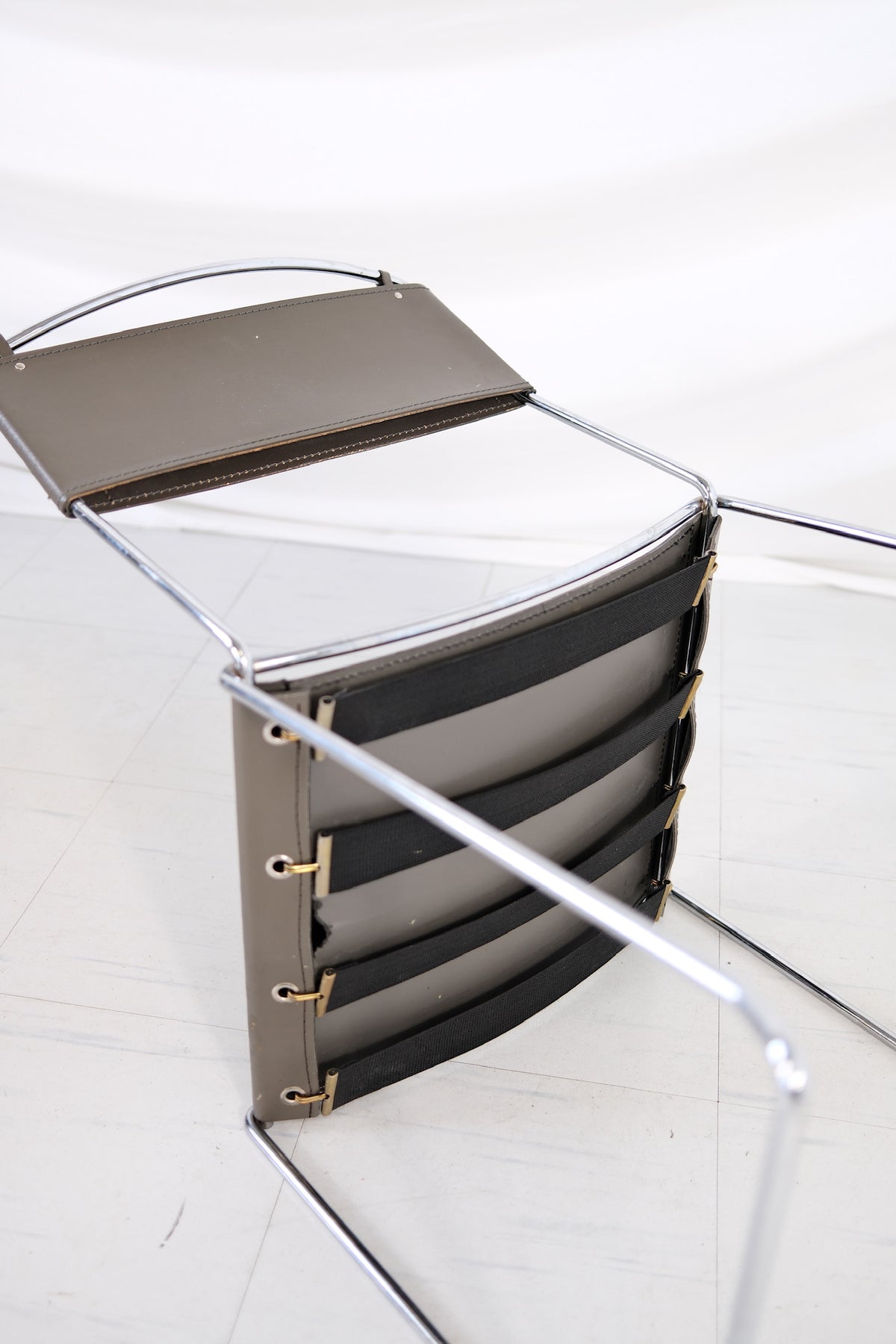 Giandomenico Belotti Alias  Italian Chrome Dining Chairs 1980s