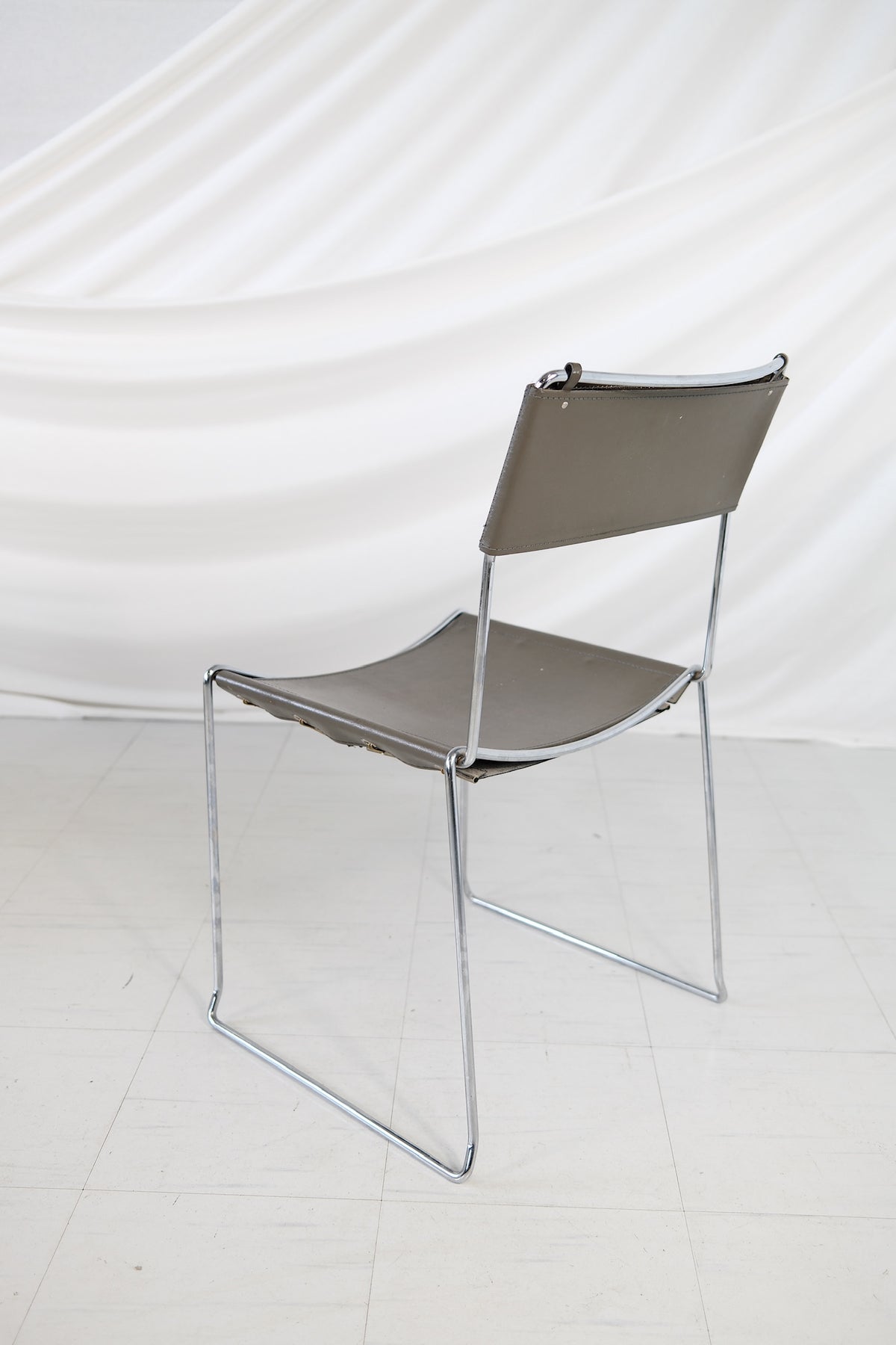 Giandomenico Belotti Alias  Italian Chrome Dining Chairs 1980s