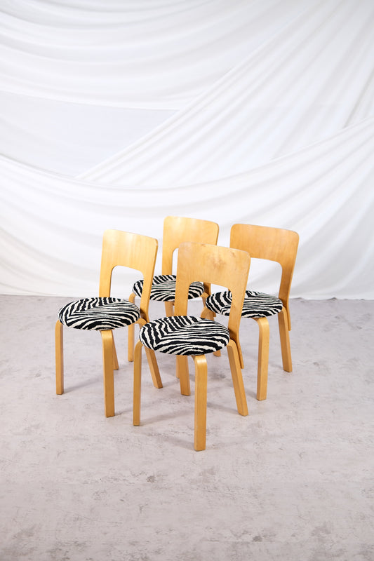 Alvar Aalto Artek 66 -tuolit, Zebra-verhoilu