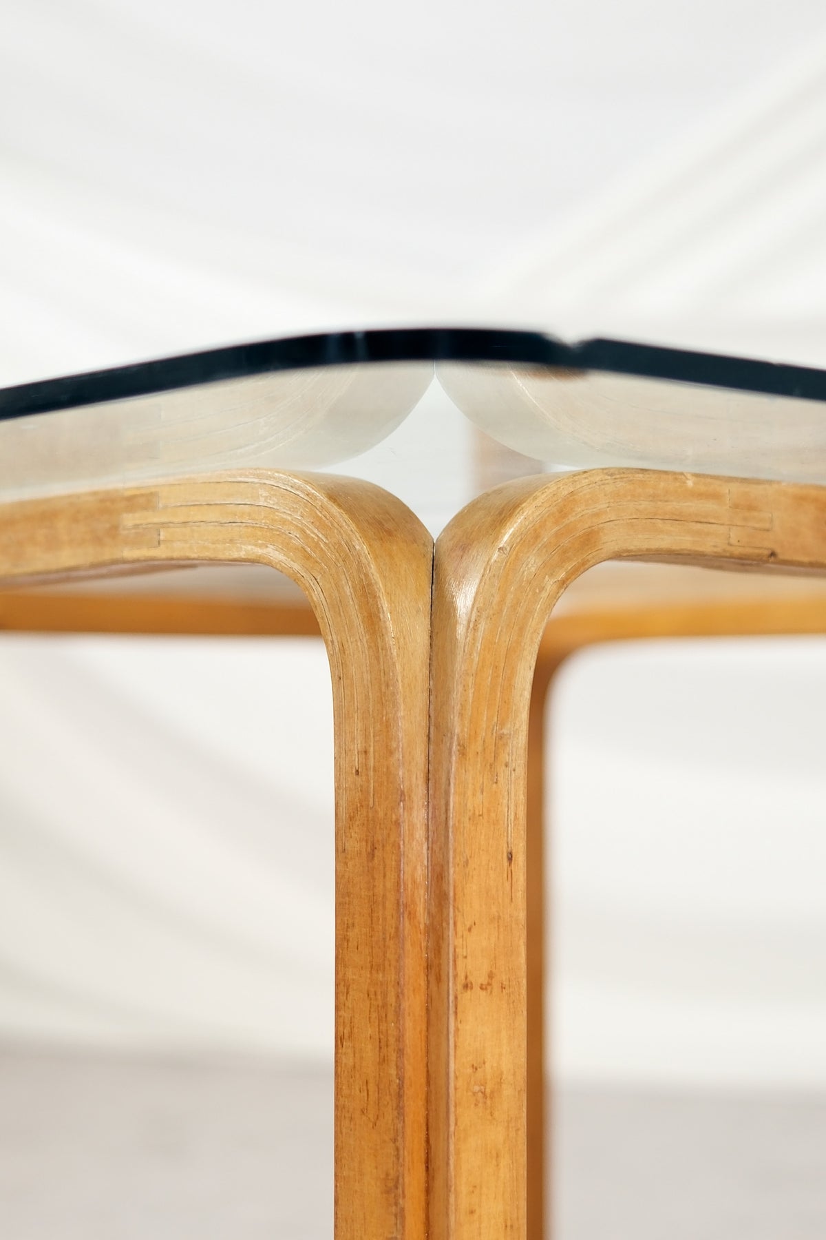 Rare 1950s Artek Y805 Coffee Table by Alvar Aalto with Special Finger Joints