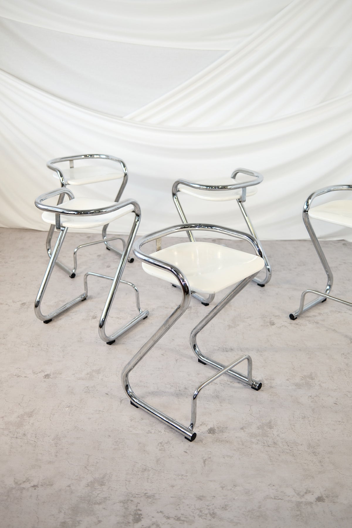 Lammhults S70-3 Bar Stools by Börge Lindau & Bo Lindekrantz, 1970s