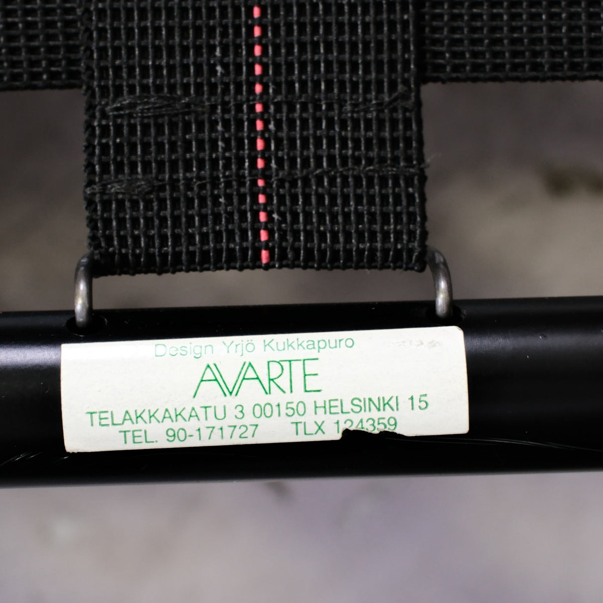 Yrjö Kukkapuro Ateljee 3-Seater Sofa for Avarte in Black Leather