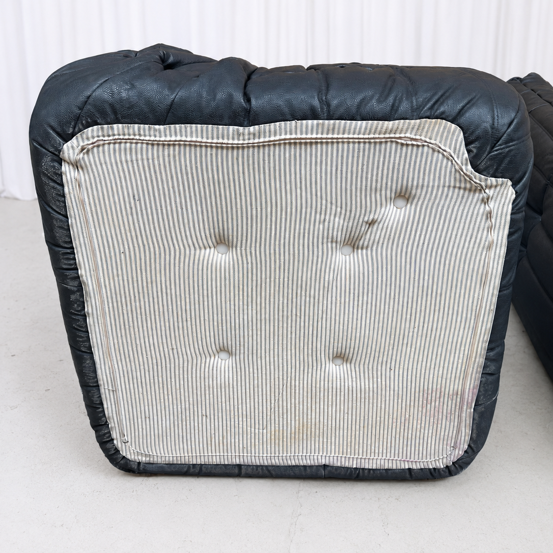 Ligne Roset Togo -sohvaryhmä, musta nahka