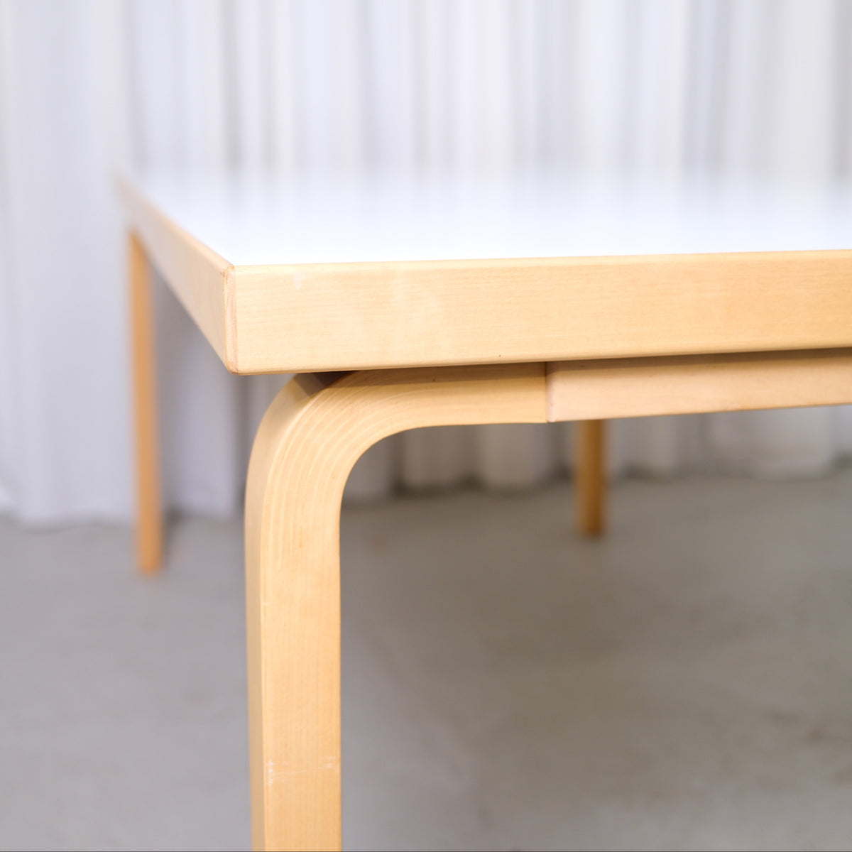Alvar Aalto Artek 83 Table in White Laminate