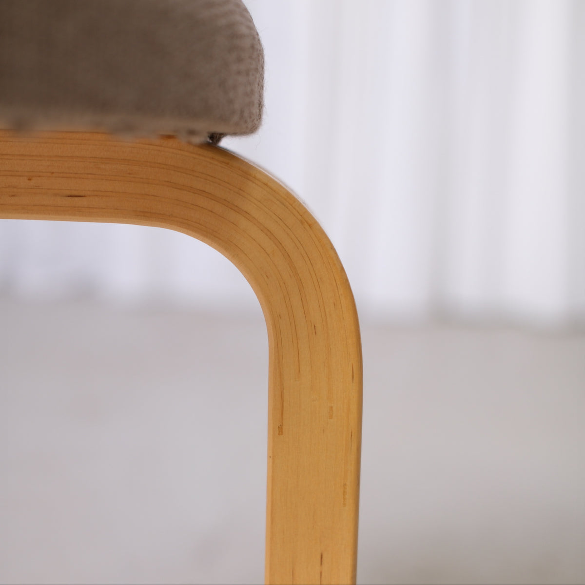 Artek E60 Stool with Artek Fabric Upholstery