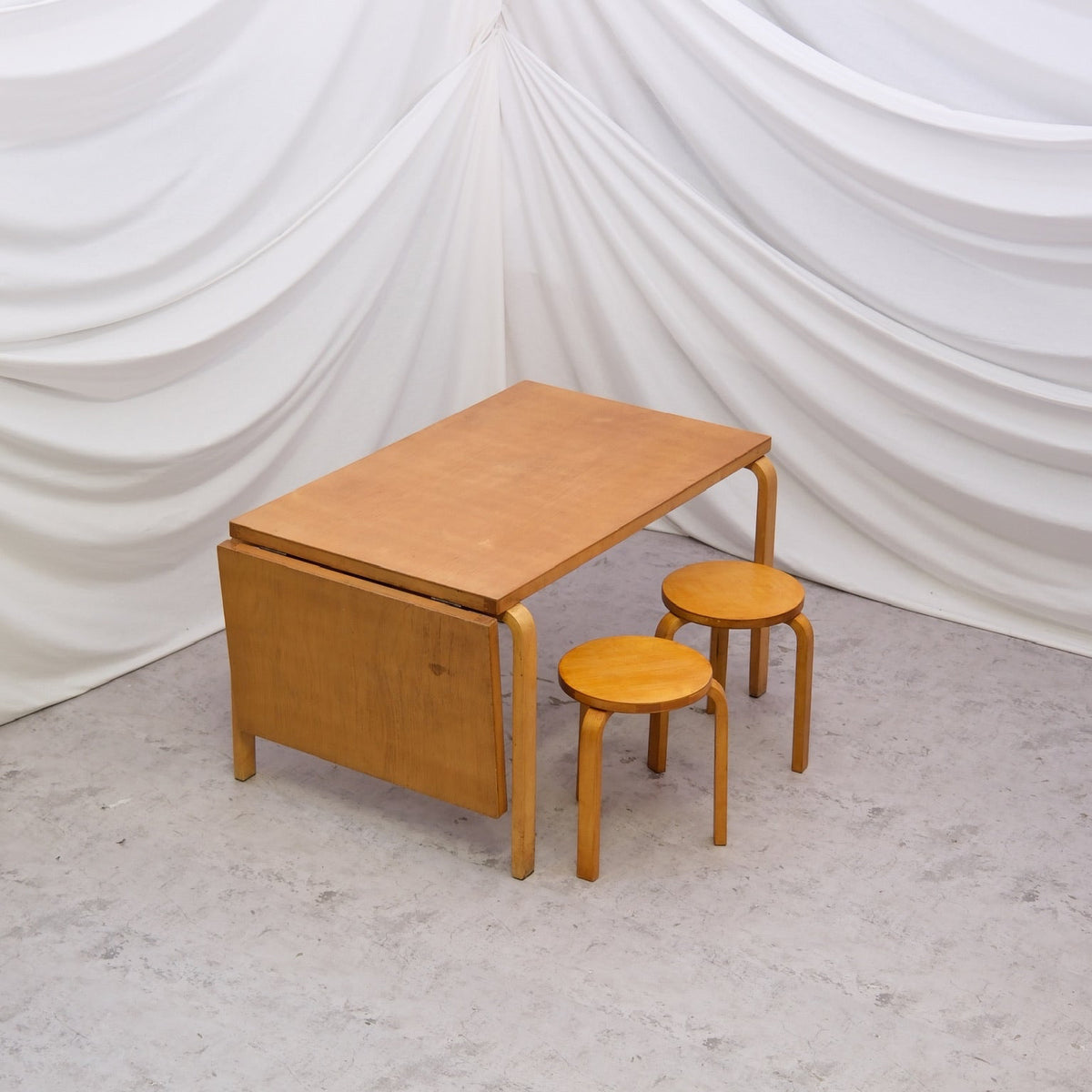 Alvar Aalto Drop-Leaf Dining Table 1940s–50s
