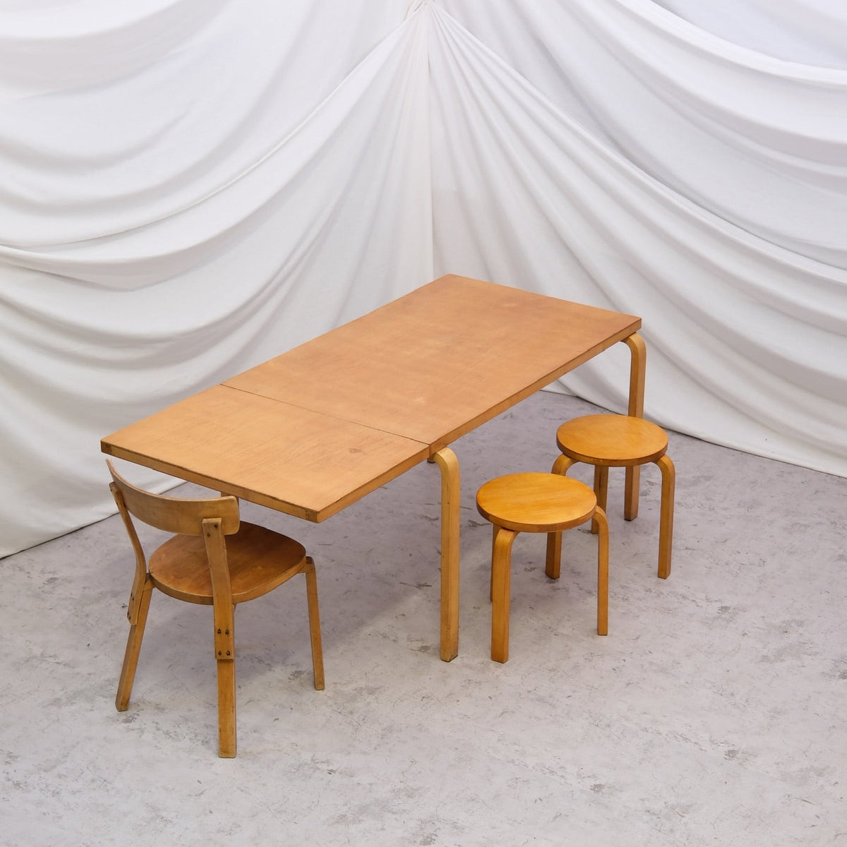 Alvar Aalto Drop-Leaf Dining Table 1940s–50s