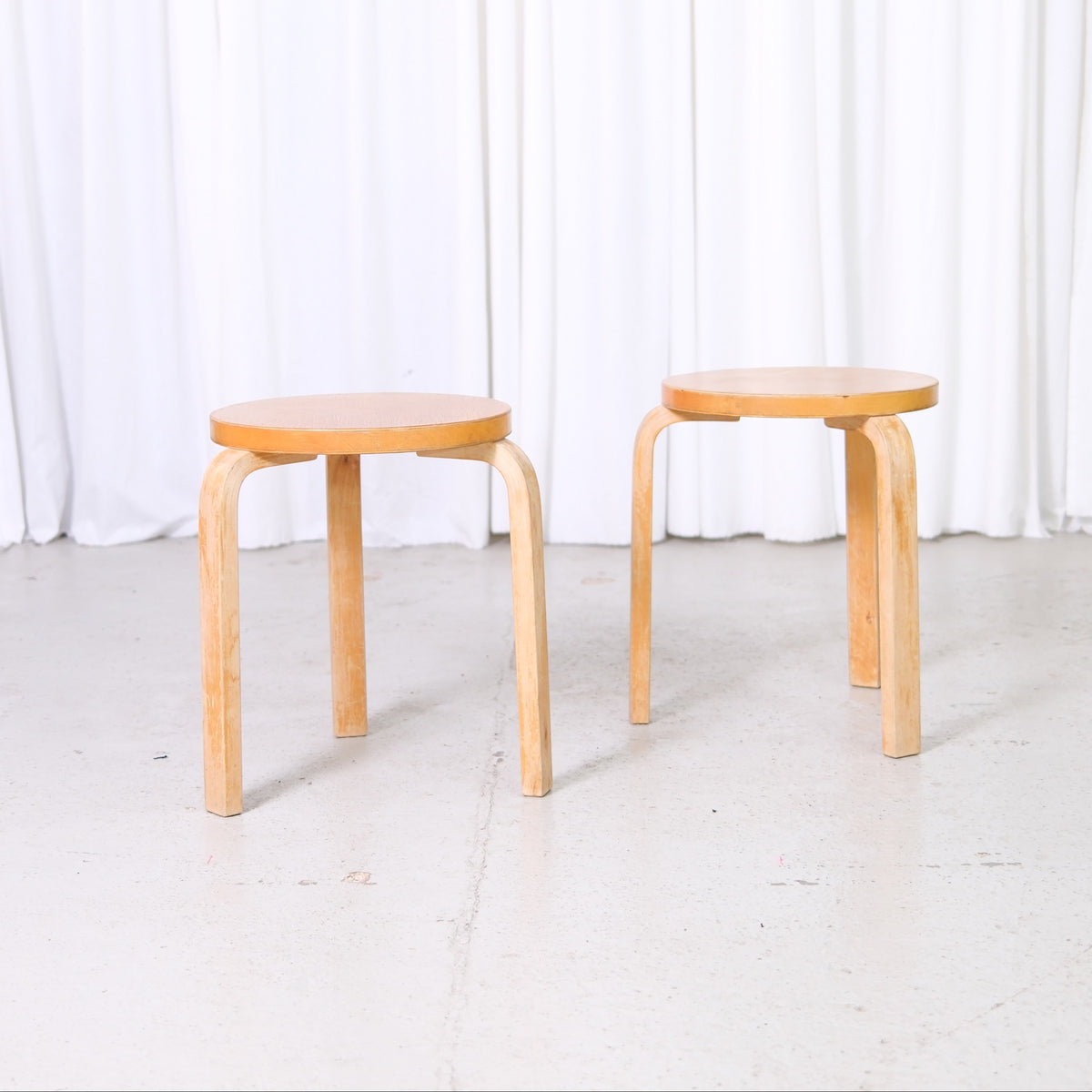 Artek Finger Joint Stool, 1950s