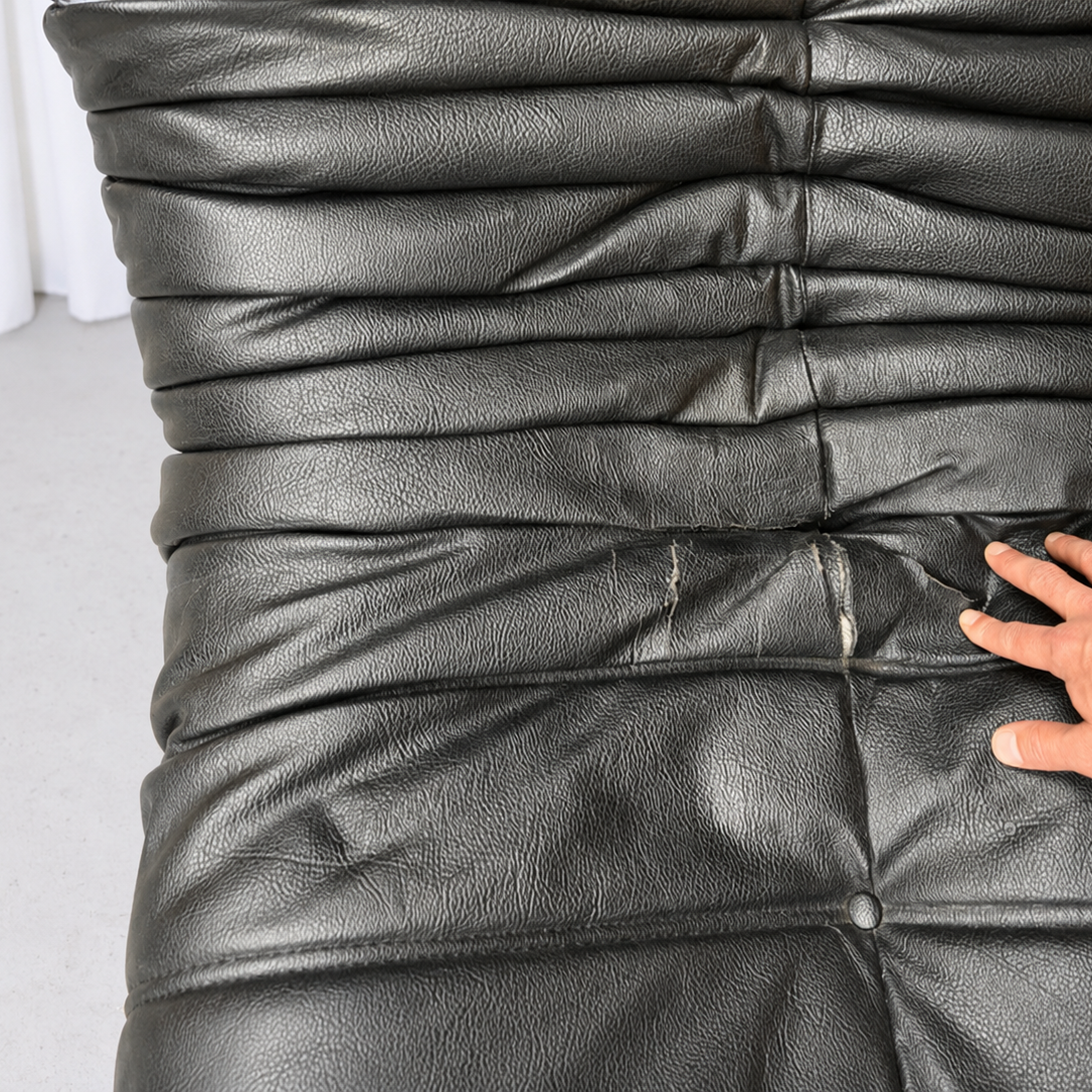 Ligne Roset Togo -sohvaryhmä, musta nahka