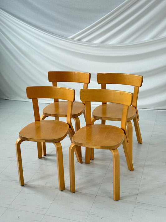 Alvar Aalto Artek 69 -tuolit, 4 kpl