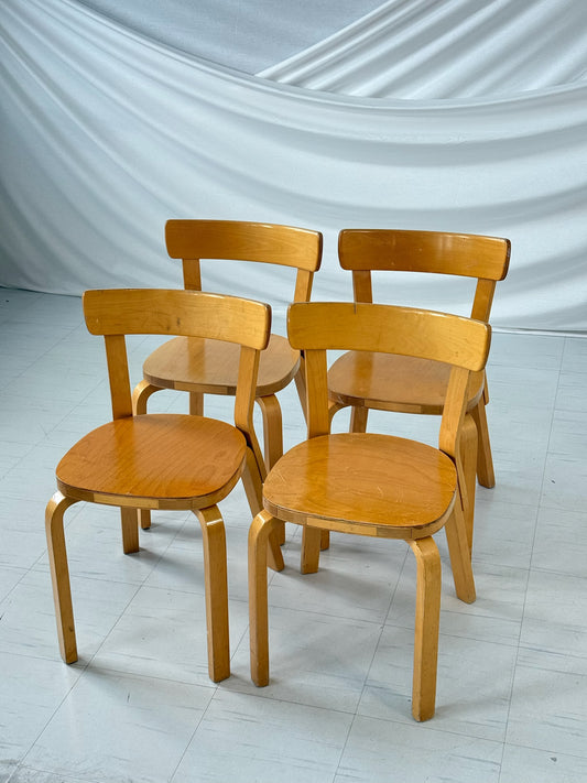 Alvar Aalto Artek 69 -tuolit, 4 kpl