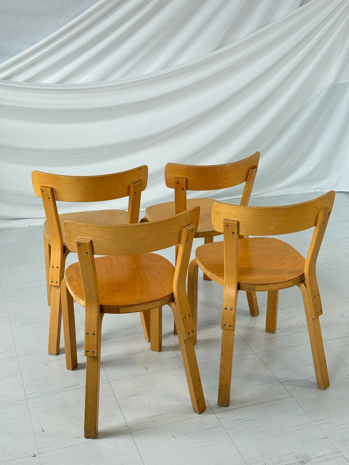 Artek 69 Chair by Alvar Aalto (set of 4)