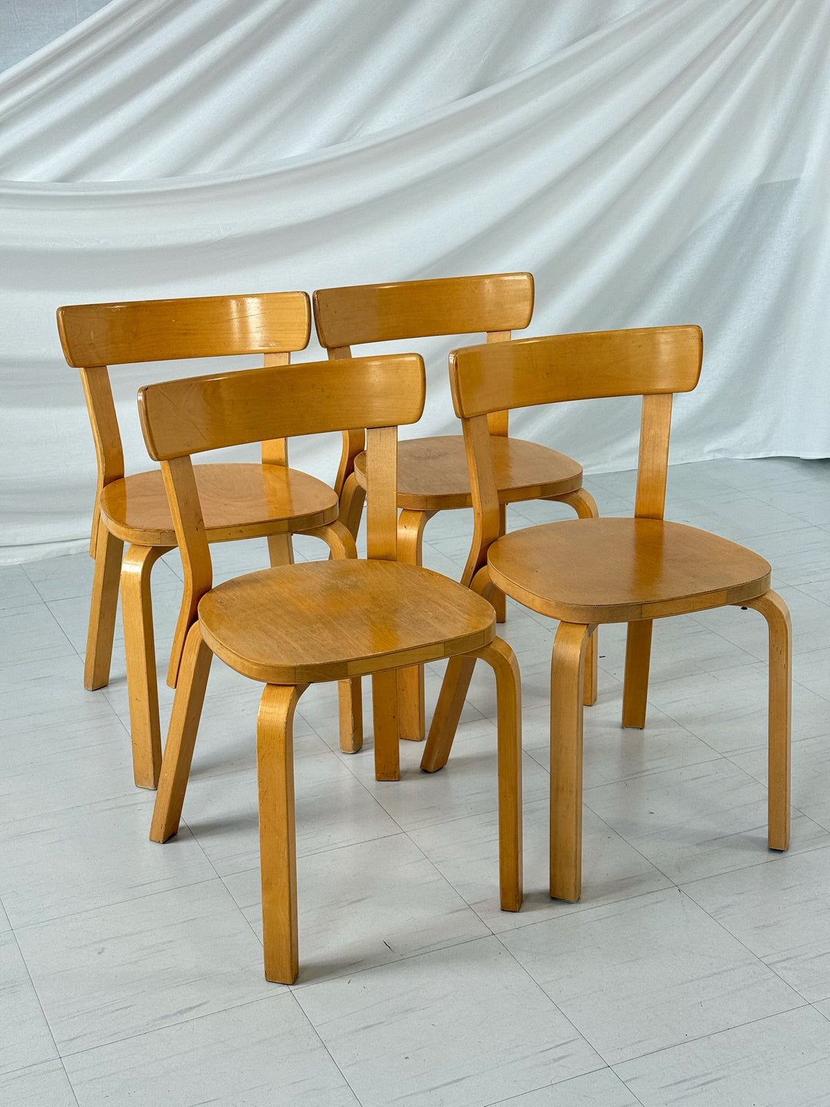 Artek 69 Chair by Alvar Aalto (set of 4)