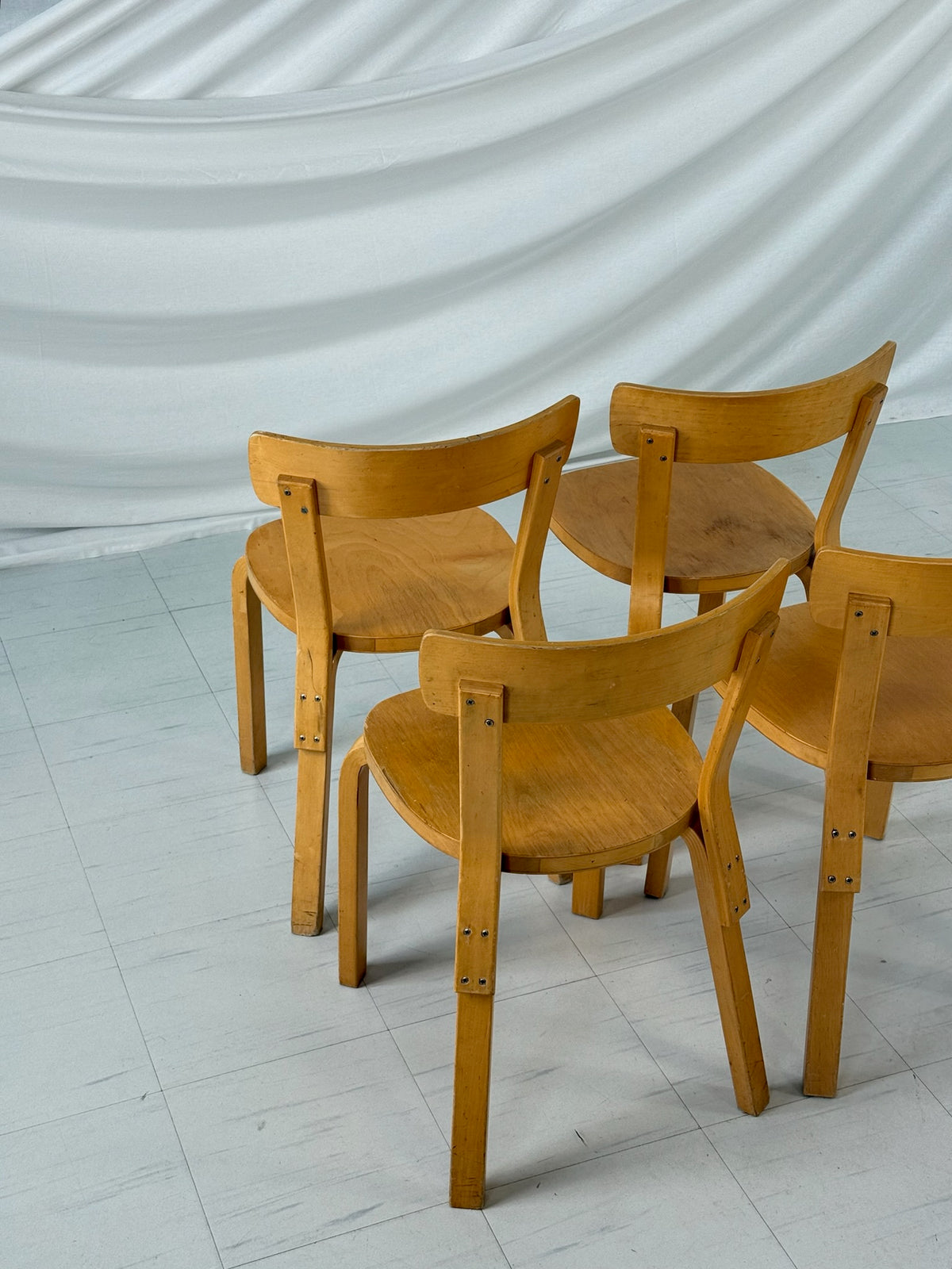 Artek 69 Chair by Alvar Aalto (set of 4)
