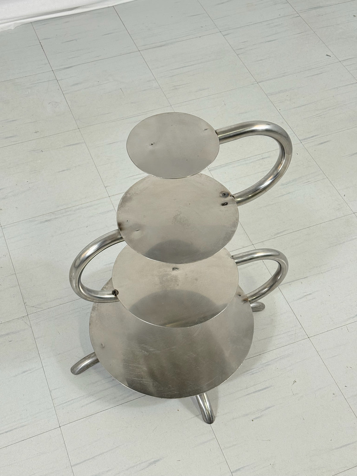 Vintage Chrome Side Table