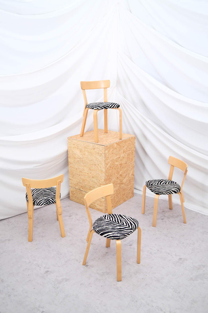Artek 69 Chair by Alvar Aalto 2 pcs Available