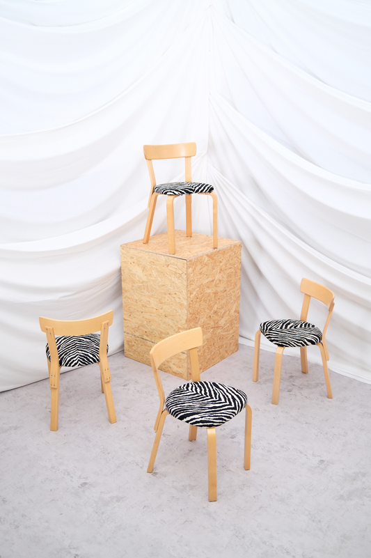 Alvar Aalto Artek 69 -tuolit, 2 kpl saatavilla