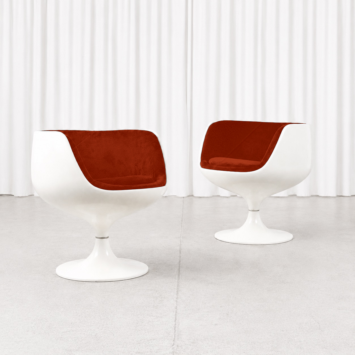 Eero Aarnio Cognac Lounge Chair for Asko with Custom Upholstery