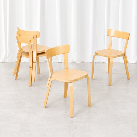 Artek tuoli 69, koivu – Alvar Aalto