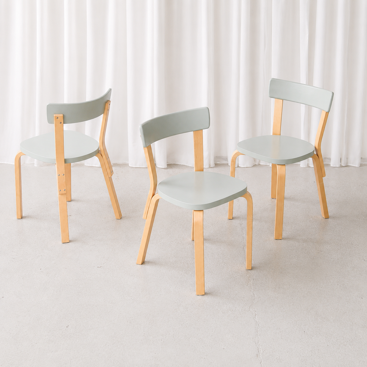 Alvar Aalto Artek 69 -tuoli, mintunvihreä, 2014