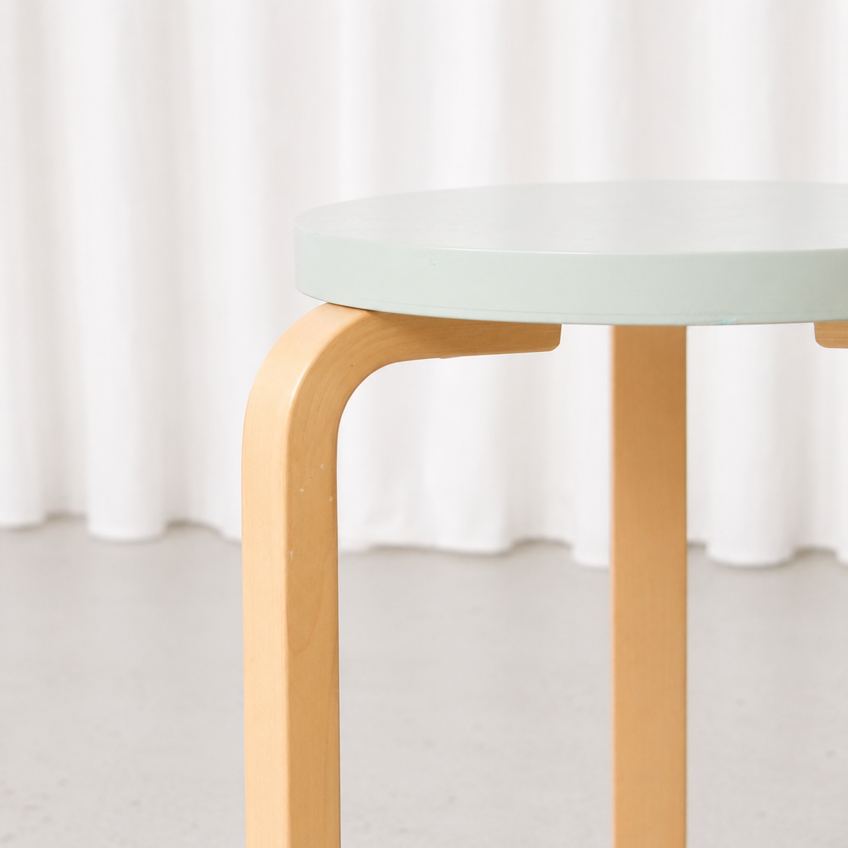 Artek Stool 60 Mint Green 80th Anniversary by Alvar Aalto, 2013