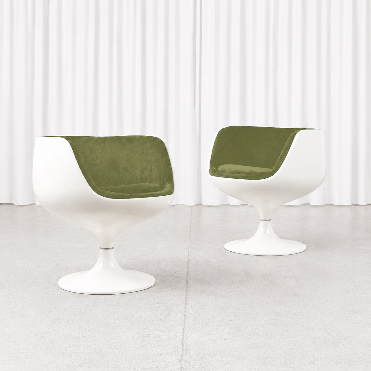 Eero Aarnio Cognac Lounge Chair for Asko with Custom Upholstery