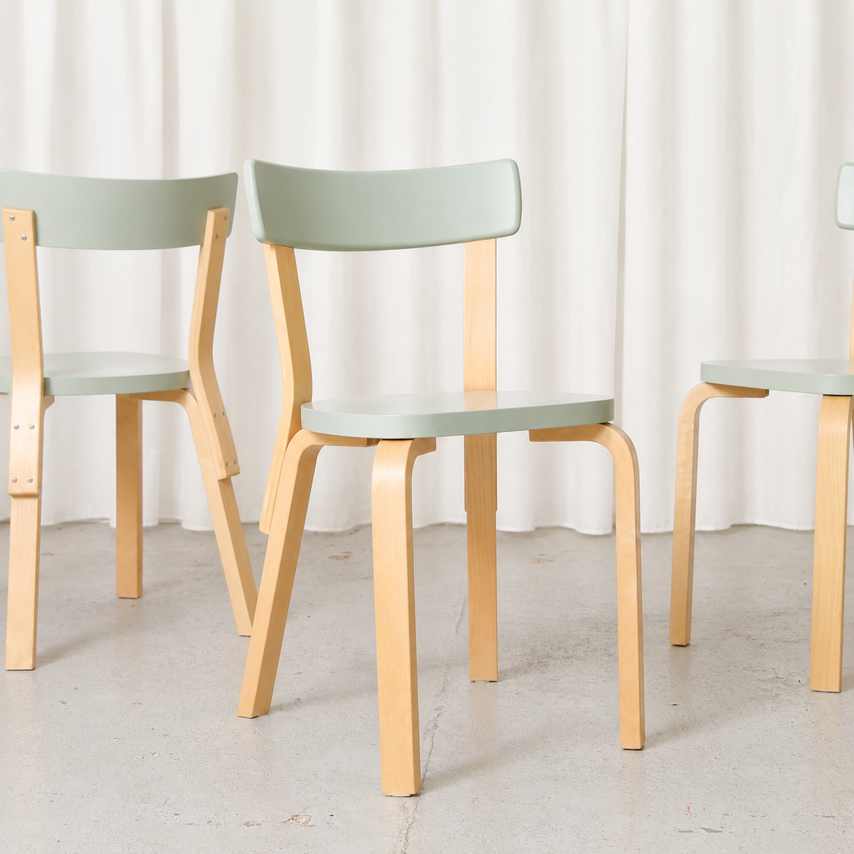 Alvar Aalto Artek 69 -tuoli, mintunvihreä, 2014