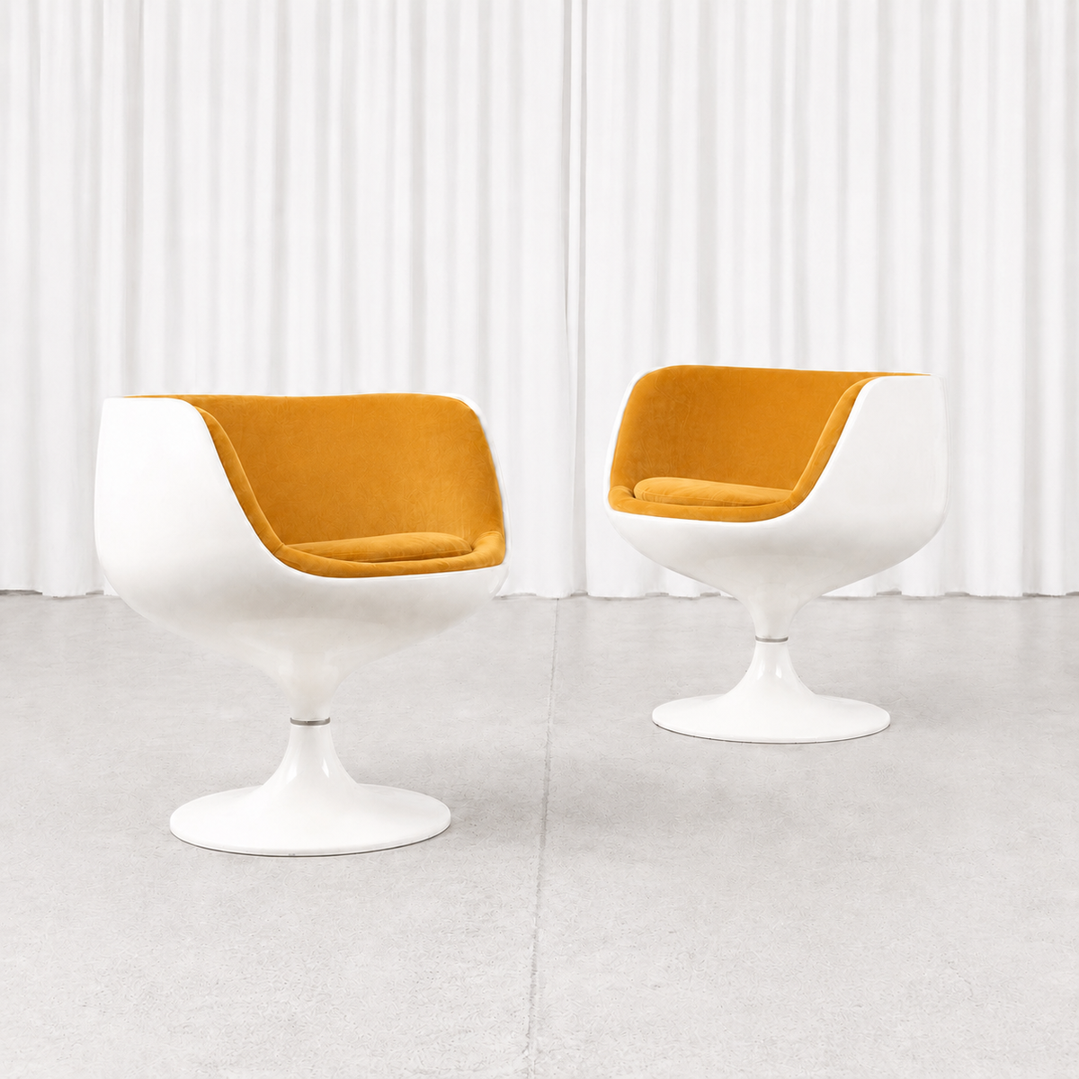 Eero Aarnio Cognac Lounge Chair for Asko with Custom Upholstery