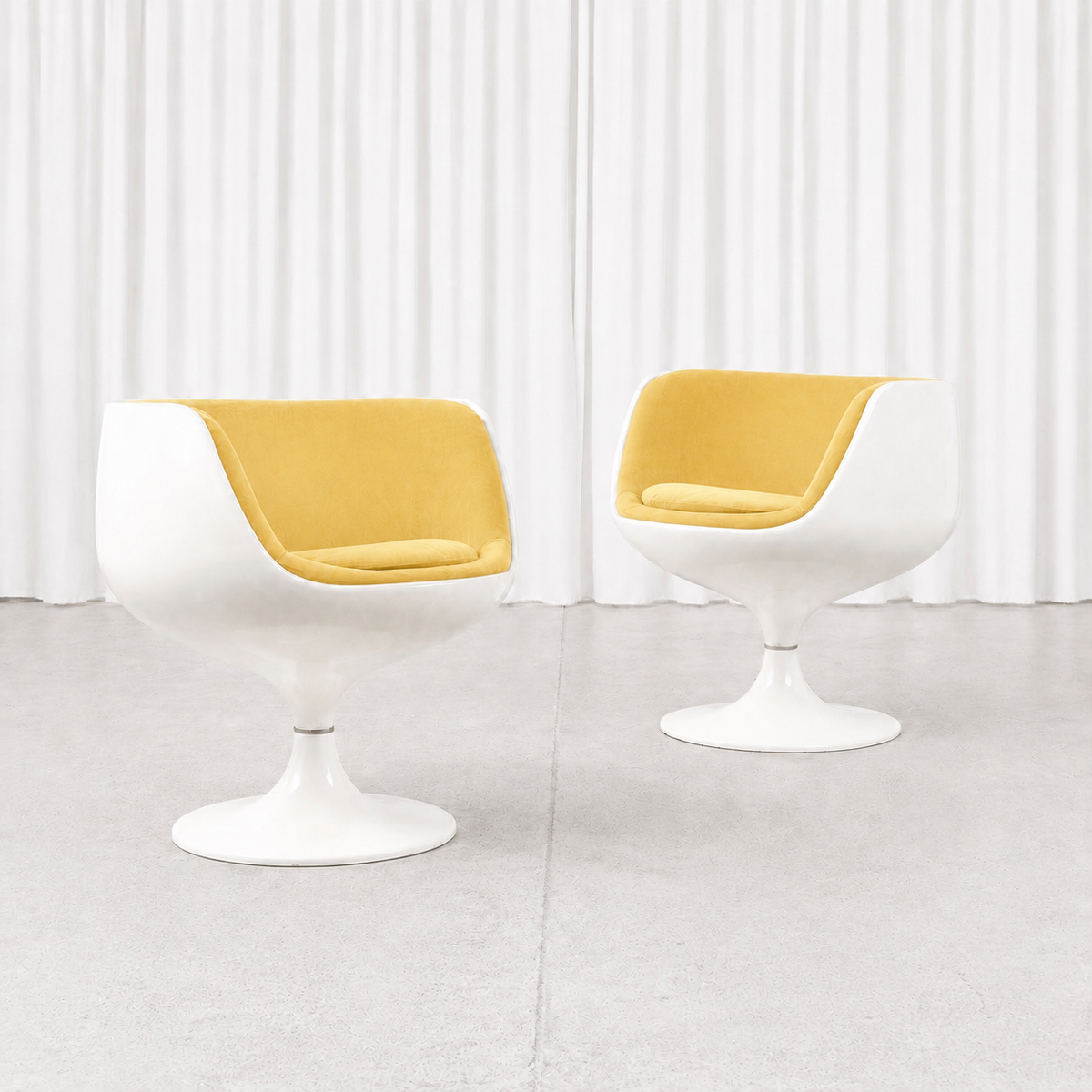 Eero Aarnio Cognac Lounge Chair for Asko with Custom Upholstery