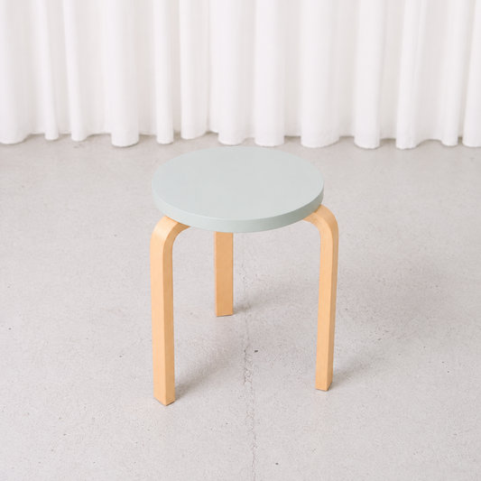 Artek Stool 60 Mint Green 80th Anniversary by Alvar Aalto, 2013