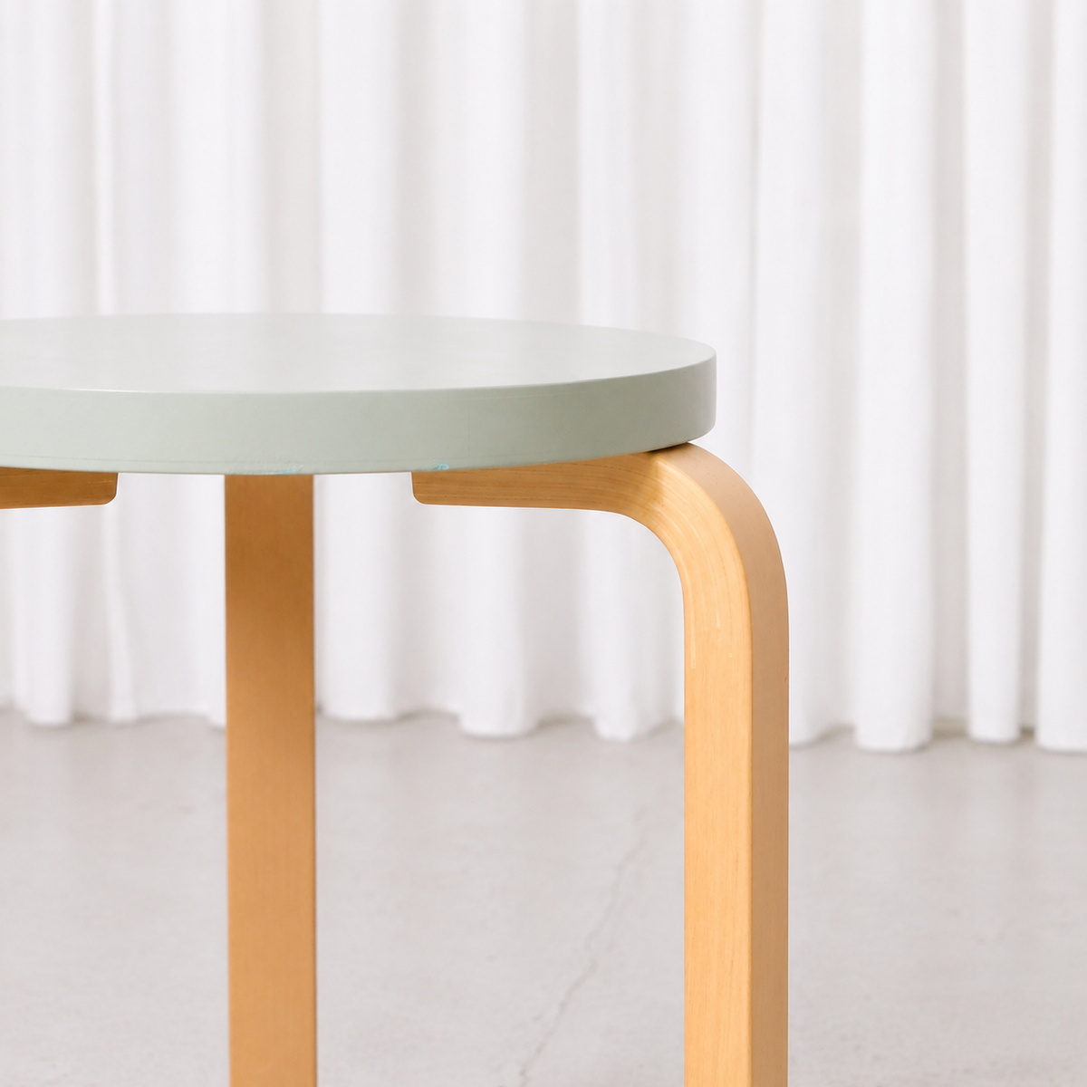 Artek Stool 60 Mint Green 80th Anniversary by Alvar Aalto, 2013
