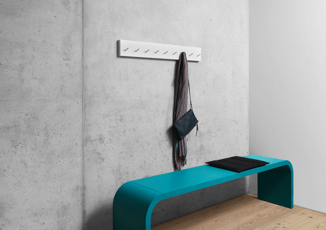 RAIL Wandgarderobe Hakenleiste in 3 Breiten